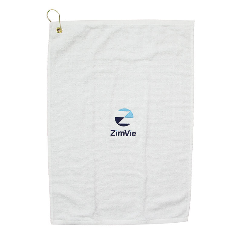 Golf Towel - White - CLEARANCE