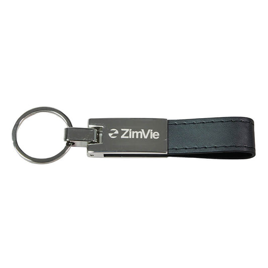 Executive Strap Key Ring - Silver | Black